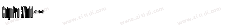 CoignPro 37Bold字体转换